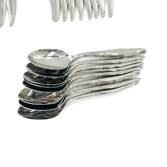 38 Kenwood Forever Rose Stainless Steel Flatware set - Picture 2 of 9